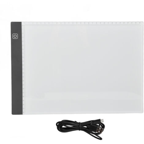 A4 LED-Zeichenleuchte (USB 5V) mit Skala, Touch-Steuerung und 3 Helligkeitsstufen (300-350 lm)