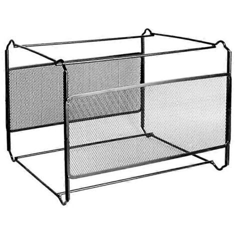 A4 Mesh Metal File Organizer Hanging File Folder Box for Office Home--