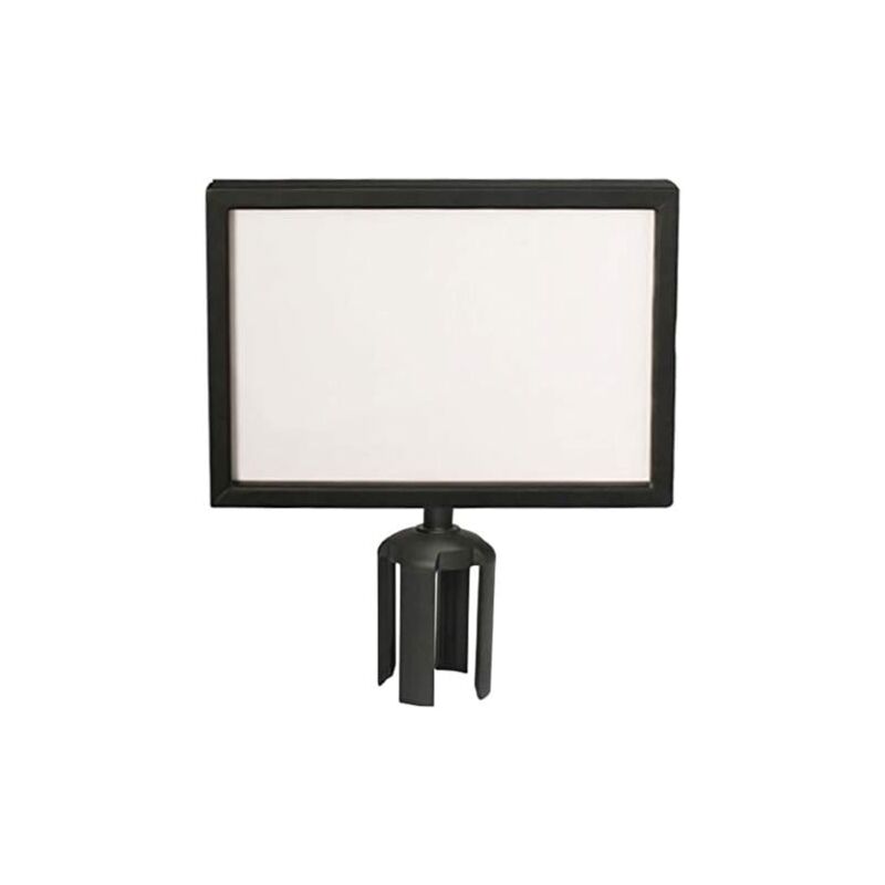 A4 Message Board, Landscape, for Posts with Straps, Black, A4 Landscape