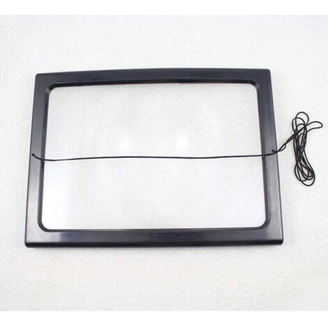A4 Pleine Page Loupe de Lecture Loupe avec 4 LED Lampe Lentille de Grossissement 3X