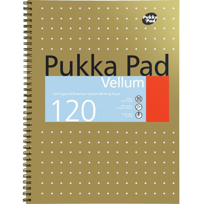 Pukka Pad Pukka A4 Vellum Pad - Ruled (Pack-3)