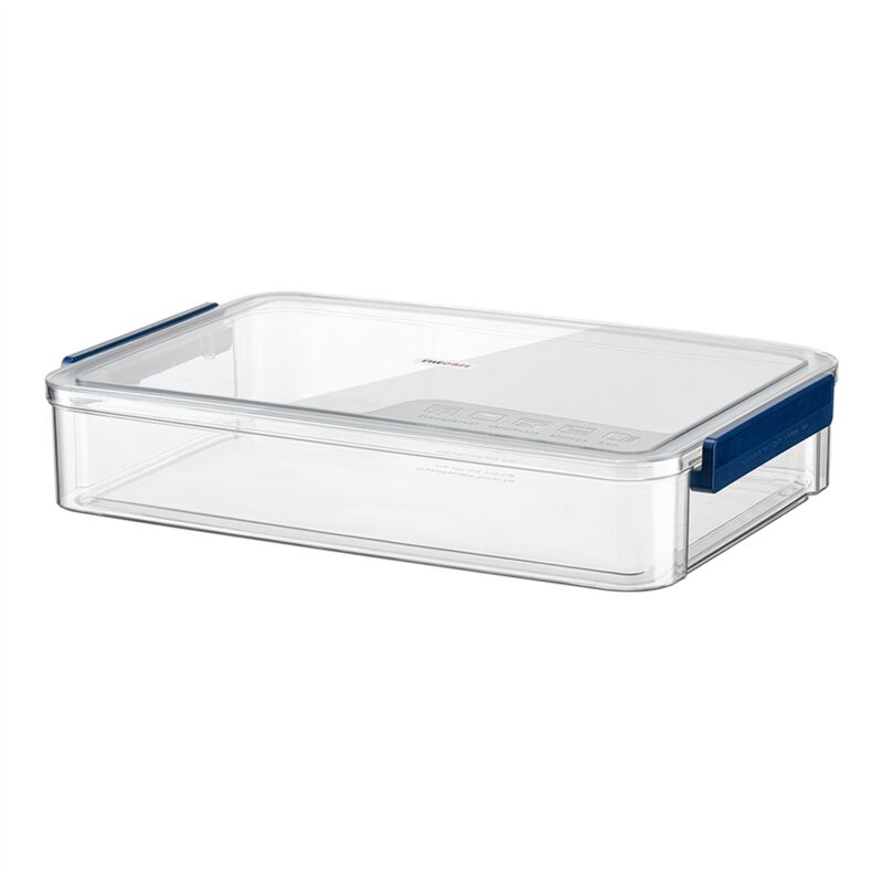 Image of A4 Transparente Aufbewahrungsbox Tragbares Kunststoffdokument Blau