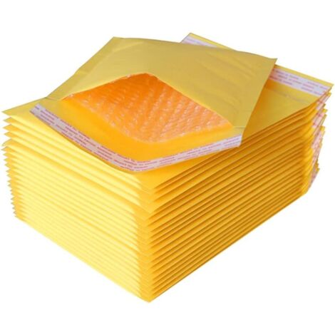 A5-Luftpolsterumschläge, 20er-Packung, 16,5 cm x 22 cm, gepolsterte Umschläge für Selbstklebeverpackungen
