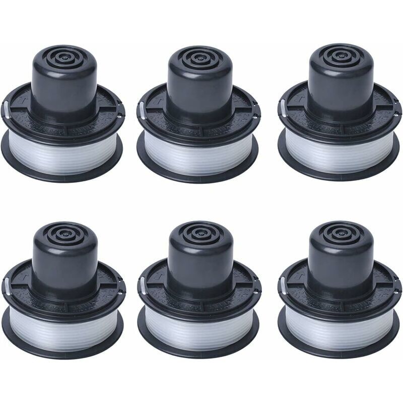 A6226 Bobine de fil compatible avec Auftipp Coupe-herbe automatique GL250 / GL310 / GL360 / GL360SB avec 6m ligne, 6-pack