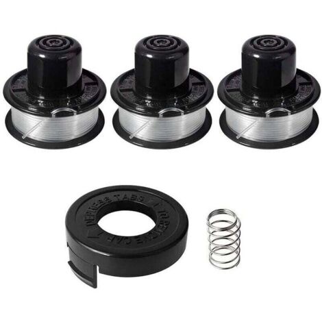 A6226 Trimmerfadenspule kompatibel mit Black & Decker ST4400 ST4500 ST5000 GL250 GL310 GL360 GL360SB, Trimmerfadenspule für Black & Decker A6226 GL360, 6 m lang, 1,6 mm Durchmesser (3+1+1 Stück)