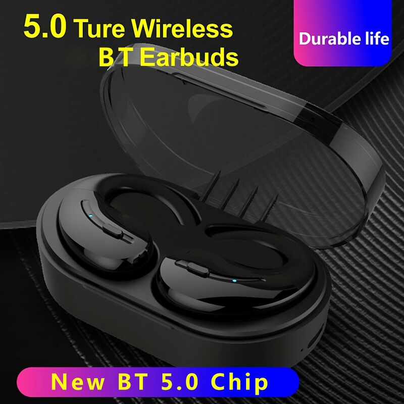 

A8 True Wireless BT 5.0 Auriculares HiFi 4D Stereo HD Call Earbuds Auriculares deportivos con microfono para Android iOS Xiaomi Huawei iPhone