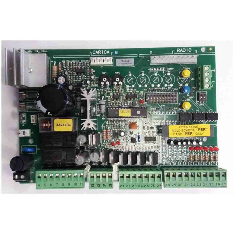 SP081-B Panneau de commande central 2 moteurs 24V A824 Pièce de rechange d'origine Nice SP081-B