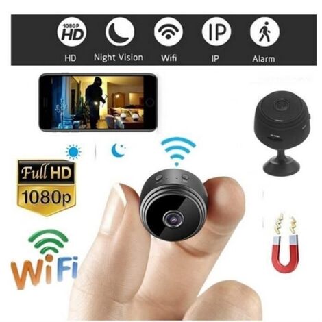 A9 HD 1080P Mini Caméra Sans Fil Wifi Sécurité Cam Vision Nocturne Détection de Mouvement J08091