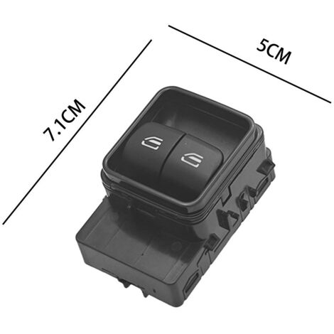 A9079058902 Interrupteur de lève-vitre, compatible avec les Mercedes-Benz Sprinter 2018-2022, commande la montée et la descente des vitres électriques, interrupteur principal côté conducteur.