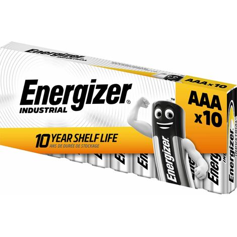 ENERGIZER AAA Industrial Batteries Pack of 10 ENGINDAAA