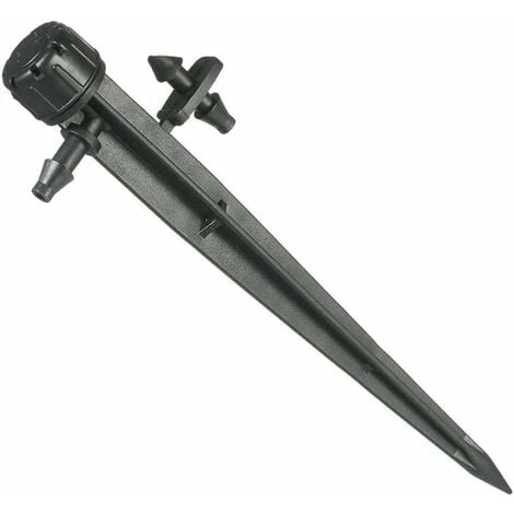 Aaren 360 degrés réglable 10pcs goutteurs Débit d'eau d'irrigation Goutte à Goutte sur Piquet système Emitter Facile à configurer，Irisfr