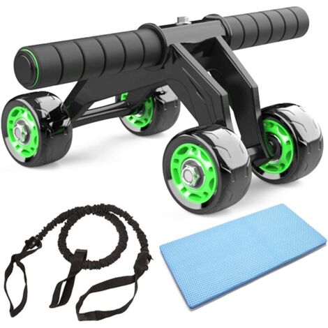 AB Roller Roue abdominale Abdominal Roller AB-Wheel Appareil de musculation 4 roues pour homme et femme-Fei Yu