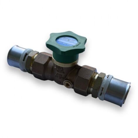 Aba Beul Quickturn Kolbenventil DN25 Alpex F50 Profi Anschluss Press ohne Entleerung 71475.032.2
