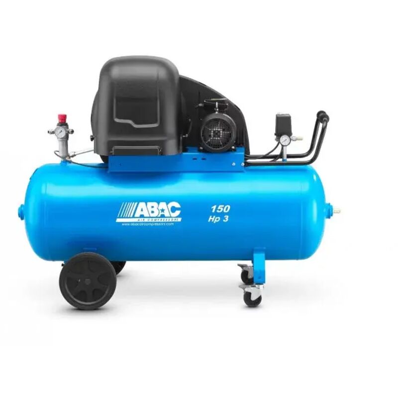 Compresseur d'air à piston insonorisé 150litres 3 cv Abac