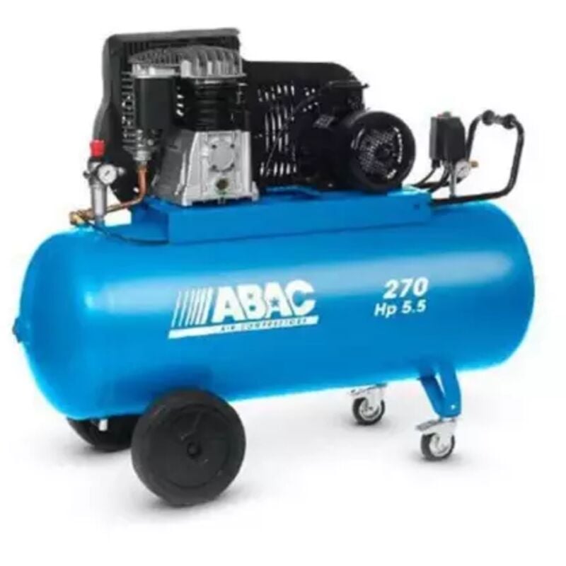 Abac - Compresseur d'air à piston 270 litres triphasé de 5,5 cv