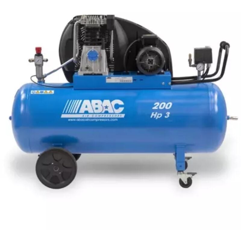 Compresseur d'air à piston 200 l 3 cv Abac
