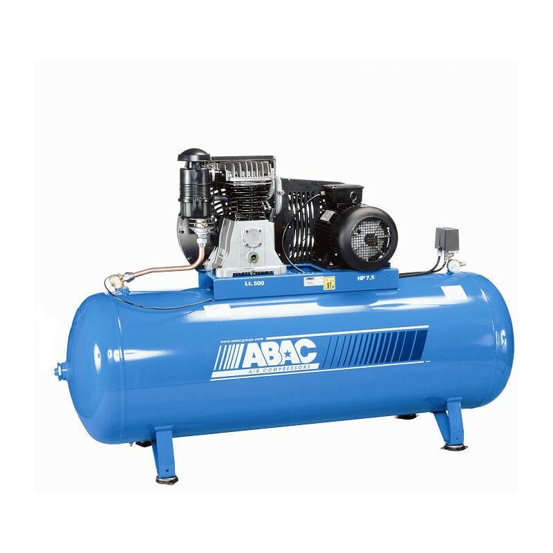 Compresseur d'air 7,5CV 500 litres (Triphasé) - B6000BF/500 FT7,5 - Abac