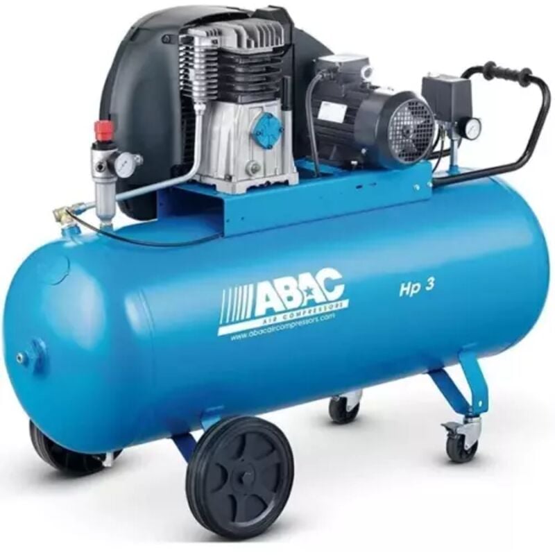 Compresseur d'air à piston 3 cv vitesse lente 150 litres Abac