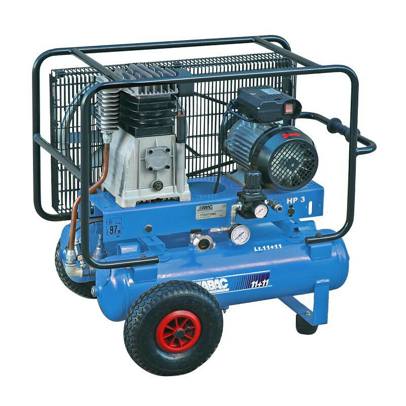 ABAC – Compresseur d’air PRO 3CV 2x11 litres 23,6 m3/h 10b – PRO A39B 11+11 CM3