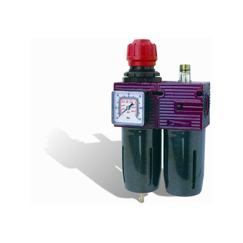 Abac - Filtre régulateur lubrificateur 3/8F & 1/2F - FRL3/8C