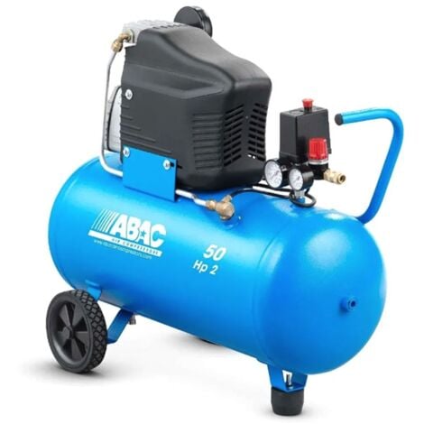 Abac Montecarlo L20 Compressore Professionale con 2 ruote 50 Litri 2 hp