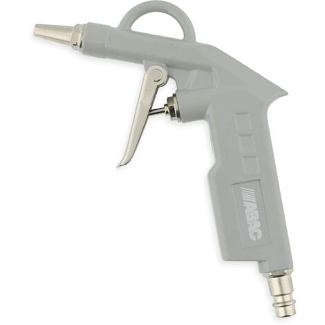 ABAC Pistola Aria Compressa G-501, Pistola di Soffiaggio con Ugello Corto, Ugello da 2mm, Pressione Max 8 Bar, Alluminio