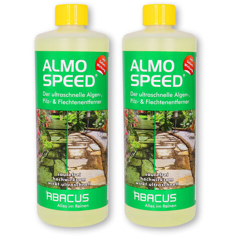 ABACUS 2x 1000 ml Almo Speed Flechten- & Grünbelagentferner/Algizid (7336.2)