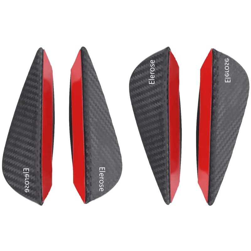 Image of Zoternen - Abarth-Zubehör – Satz mit 4 Frontspoilern, Splitterflossen und Außenemblemen