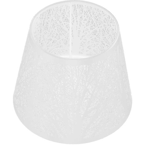 Abat-Jour, Abat-Jour en Fer Forgé Sculpté en Forme d'arbre Forestier E27 Mini Abat-Jour, pour la Décoration Intérieure de la Maison Lustre Table Murale Chambre Chevet Décor Lampes(Blanche)