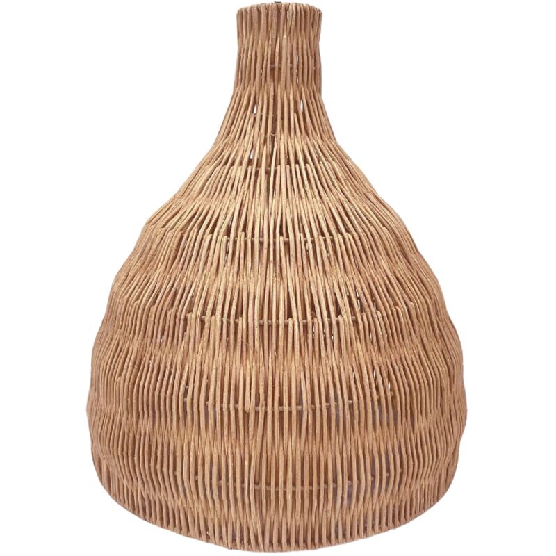 Abat-jour bella Marron Rotin H38cm