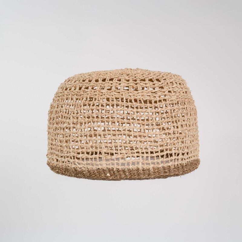 Abat-jour en feuille de palmier et posidonie ∅ 50cm - BIGA