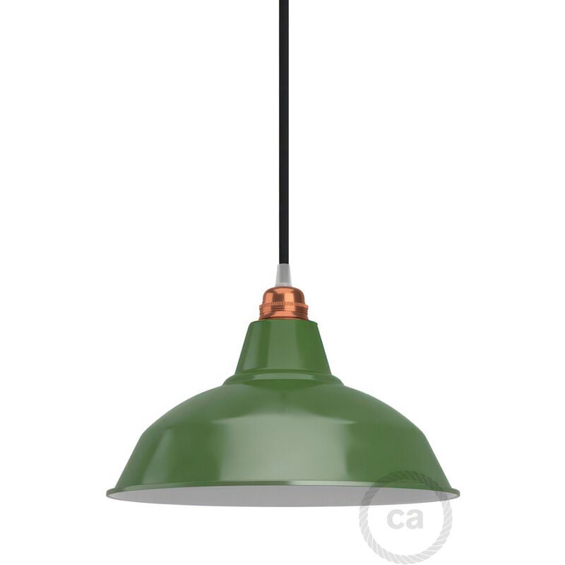 Paralume Bistrot in metallo smaltato con attacco E27, diametro 30