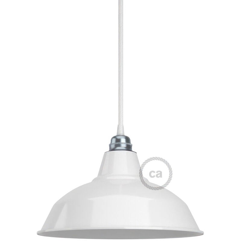 Paralume Bistrot in metallo smaltato con attacco E27, diametro 30