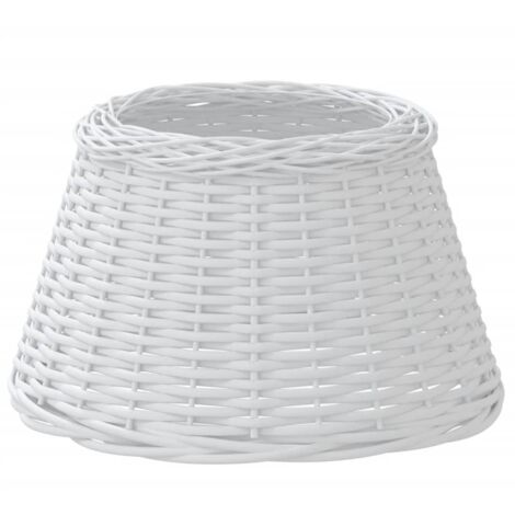 Abat-jour blanc 50x30 cm osier CFW53371