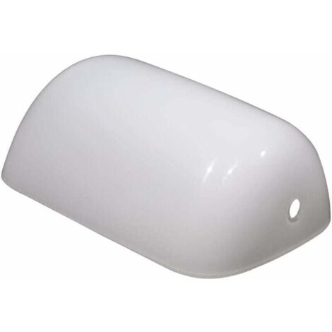 Abat-jour blanc pour lampe de bureau, 22,5 cm, abat-jour en verre de rechange, convient aux lampes de bureau et aux lampes d'étude.