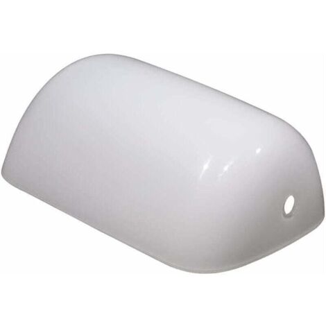 Abat-jour blanc pour lampe de bureau, 22,5 cm, abat-jour en verre de rechange, convient aux lampes de bureau et aux lampes d'étude.