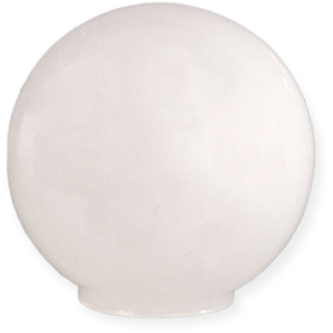 Abat-jour boule verre opale 10 cm bouche 5cm