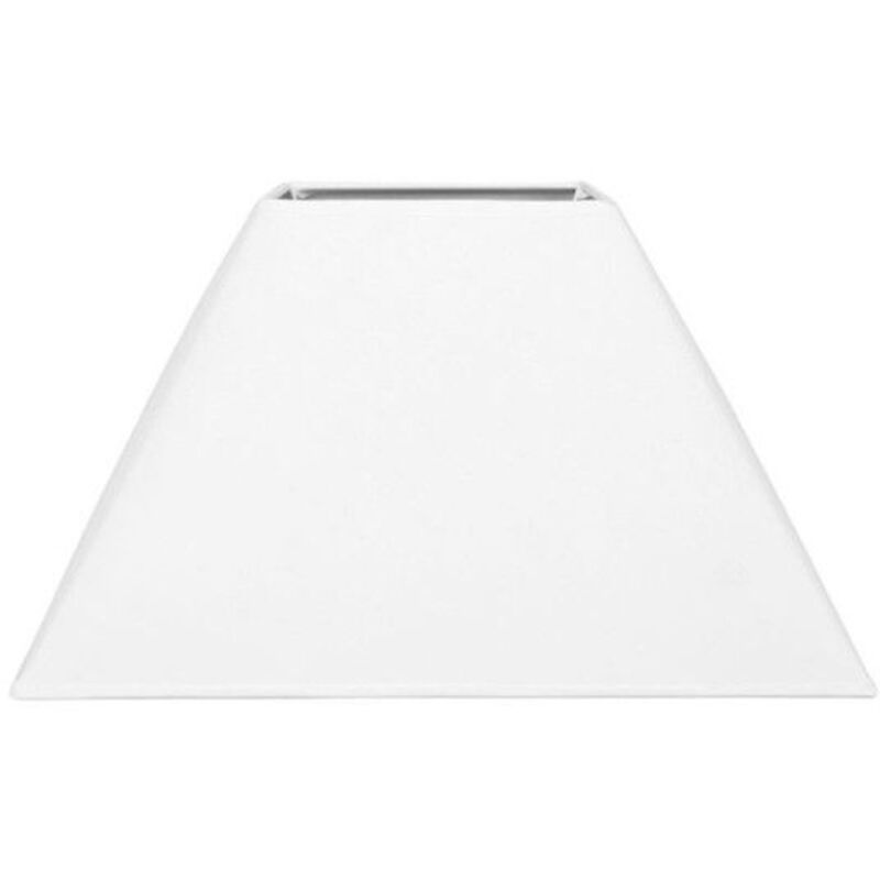Abat-jour - Carré - Blanc - Pour lampe - Base 32,5 cm - Culot E27 avec réducteur