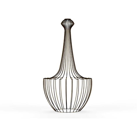 Abat-jour chambre filaire noir vase Nowodvorski Luksor S