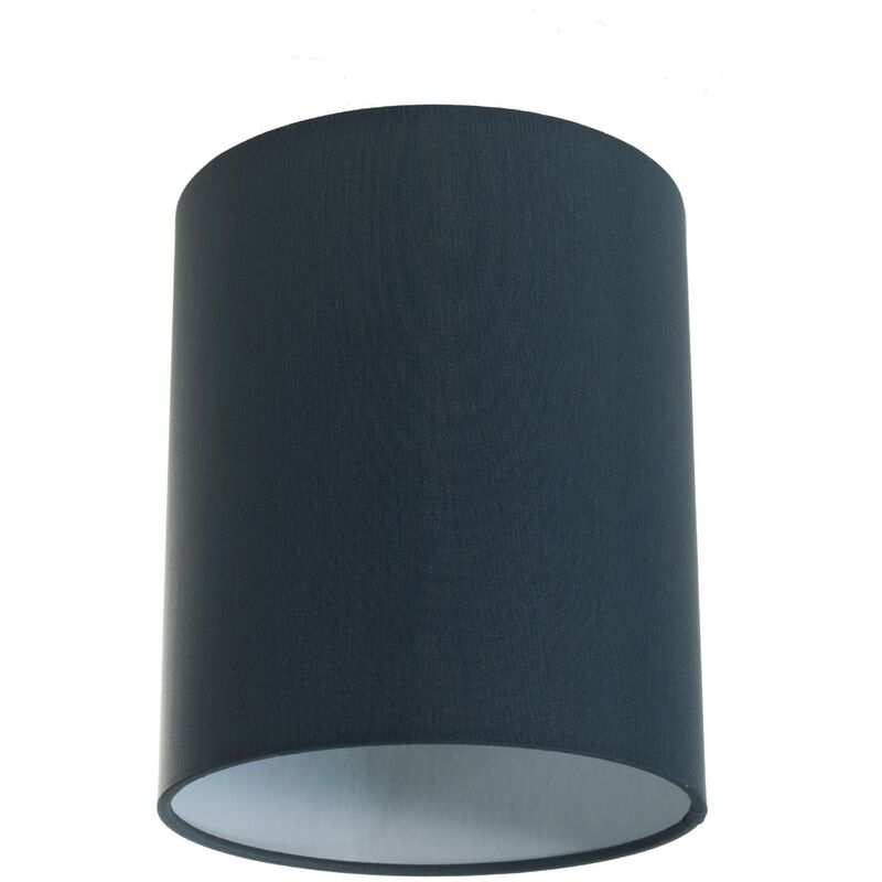 Abat-jour Cilindro en tissu avec culot E27 - 100% Made in Italy Cinette Bleu Pétrole
