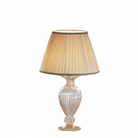 Lampada da Comodino Abat Jour a LED 12W Ø12,5x45 cm Oro