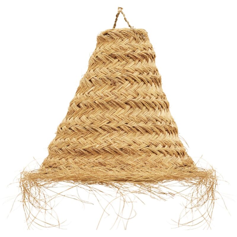 Abat-jour cône fibre de palmier Naturel 40x40 cm