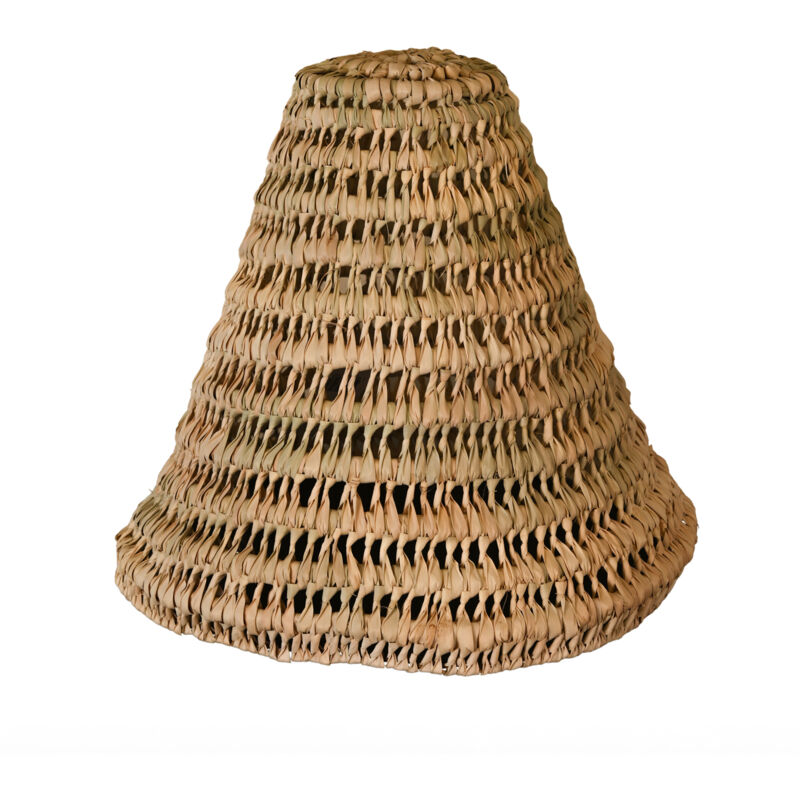 Abat-jour cône feuilles de palmier Naturel 50x40 cm