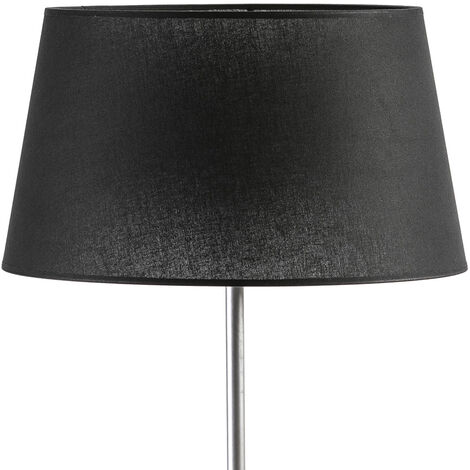 Abat-jour conique 40x32x23 Noir Coton