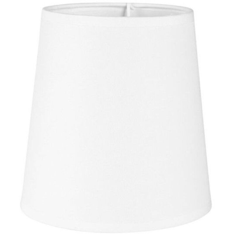 Abat-jour - Conique - Blanc - Pour lampe - Base 15 cm - Culot E14 avec réducteur