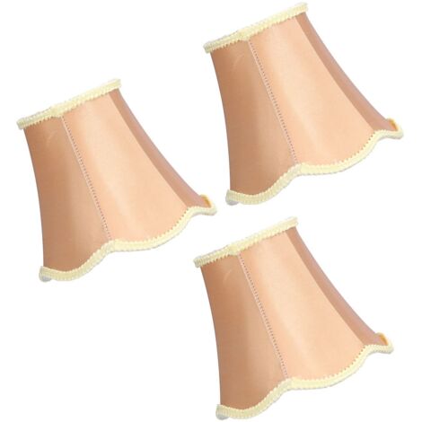 Abat-Jour, Couvercle de Lampe en Tissu 3 pièces pour Chambre à Coucher pour hôtel pour Salle d'étude pour Applique Murale pour Lustre à Bougie pour Salon