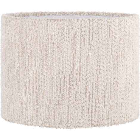 Abat jour crème texturé élégant pour lampe de salon - Crème texturé élégant