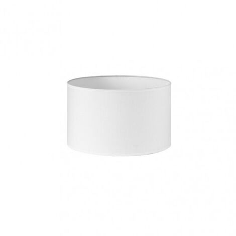 Abat-jour Cylindre Dori E27 Blanc 30Dx30dx20h Cm Tissu Popeline