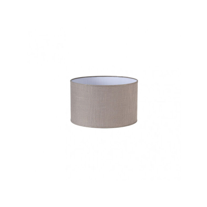 Fabrilamp - Happy E27 Abat-jour cylindrique gris lin 30dx30dx20h - fab 176333028