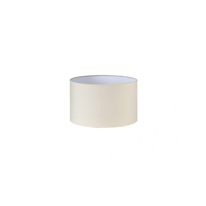 Abat-jour cylindrique dori e27 beige 30dx30dx20h cm tissu popeline